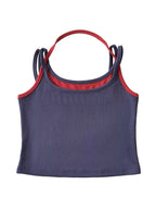 Contrast Color Fake Two Piece Cami Top
