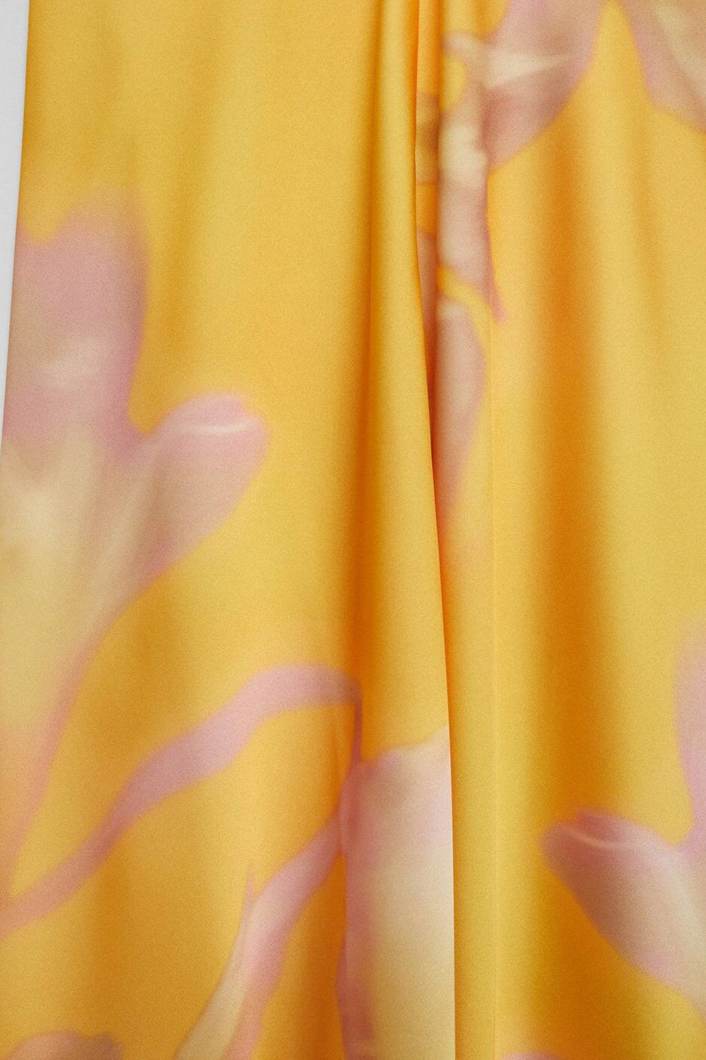 Halter Twist Knot Spaghetti Tie Floral Print Satin Maxi Gown