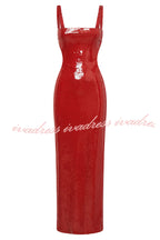 Eye Catching Sequin Cutout Waist Wide Strap Bacakless Maxi Dress
