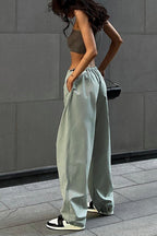 Drawstring Waist Loose Fit Cargo Pant