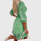 | Floral Puff Sleeve Dress