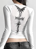 Wings Print Long Sleeve Knits