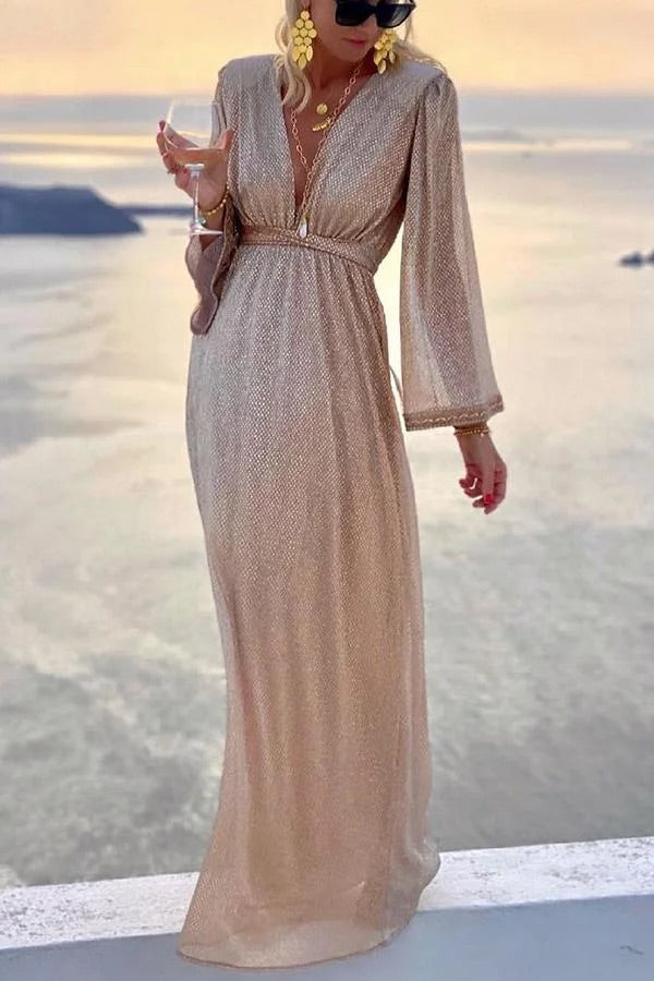 | Bell Sleeve Cocktail Party Dress