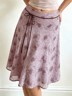 Floral Print Maxi Skirt