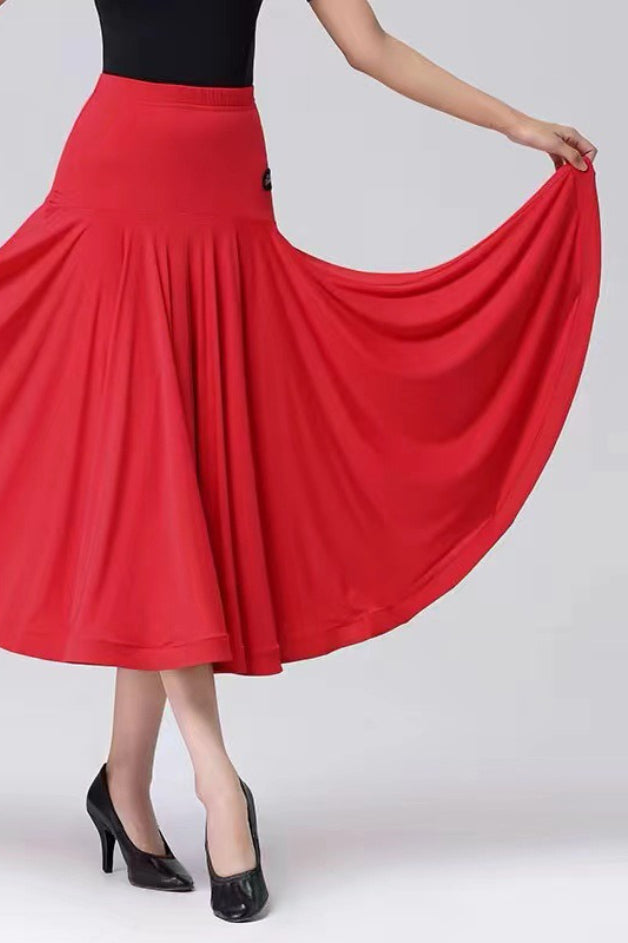 Ballroom Performance Flared Maxi Skirt