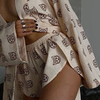 High-waisted Shorts Suit Home Style