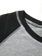 Raglan Contrast Color Slim Long Sleeve Tee