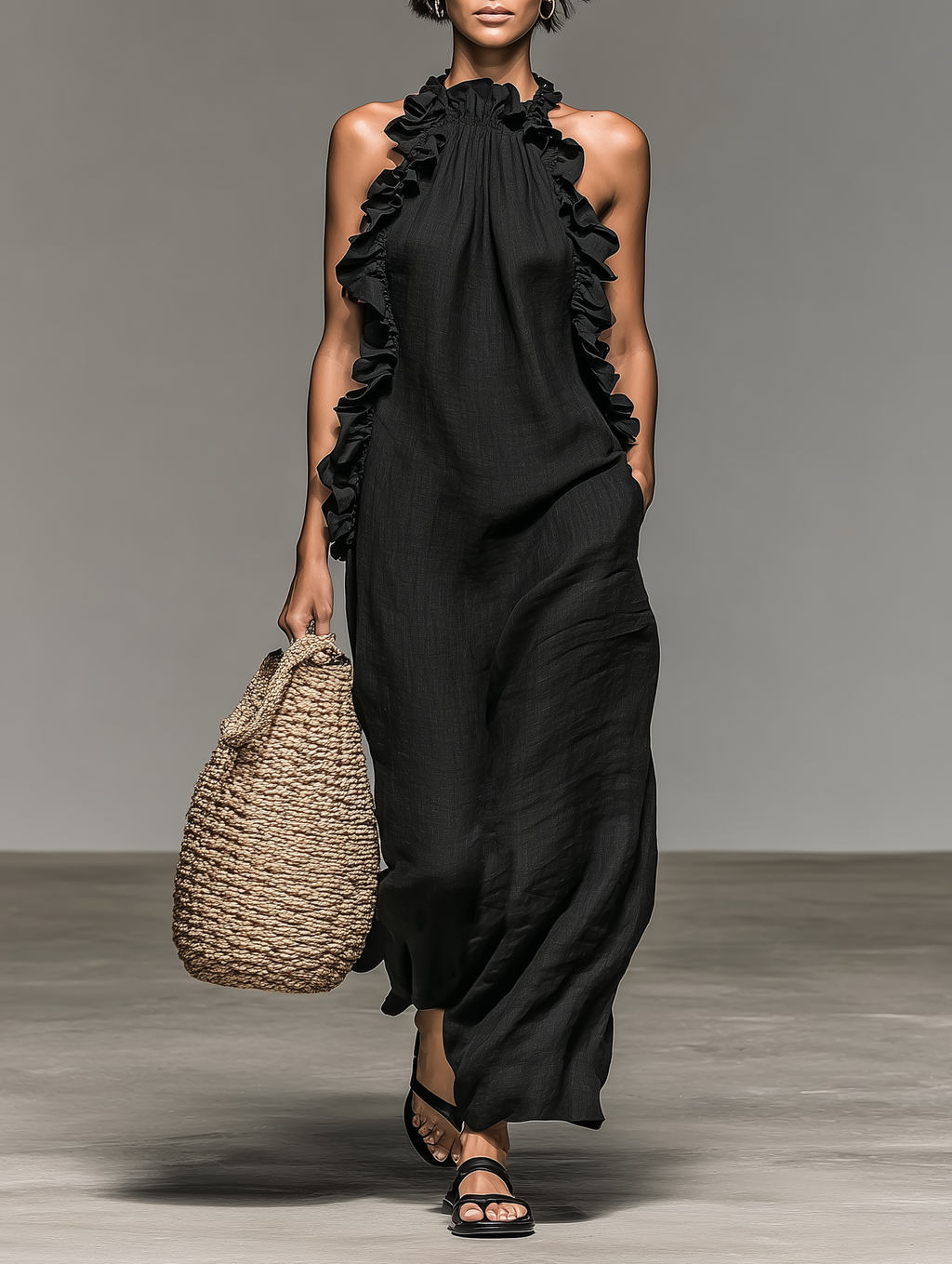 Sophie | Linen Maxi Dress