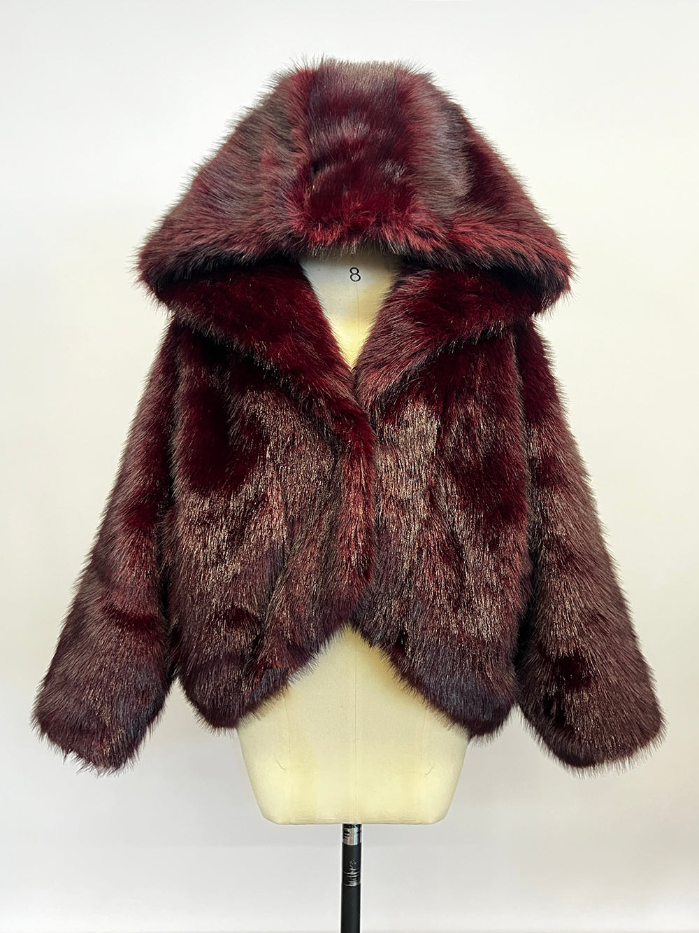 Faux Fur Coats With Hood High Low Design Winter Jacket For Women 2026