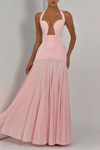 Seraphina Deep V Maxi Dress