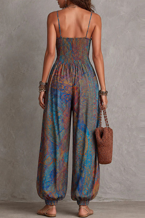 Maya Boho Chic Patchwork Jumpsuit