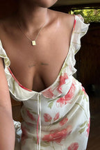 Floral Cami French Style Party Dress