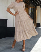 Rosalía Timeless Dress with Puff Sleeves Evening Wear Edit