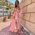 Enrica Elevated Printed Beach Dress Premium Wardrobe Essential