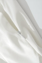 Strapless Scarf Neck Detail Bodycon Mini Dress