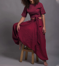 Casual Linen Baggy pants & Top 2pieces Set