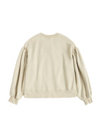 Solid Color Label Embellished Oversized Hoodie