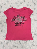 Vintage Acanthus Logo Print Baby Tee