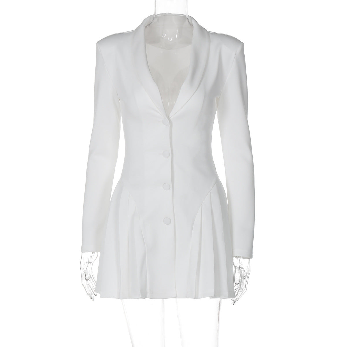 ARIA PLEATED HEM BLAZER DRESS