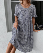 Adrianna Premium Floral Midi Dress Everyday Luxe Edit