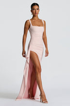 Spaghetti Strap High Slit Maxi Dress