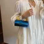 Acrylic Cylinder Crossbody Evening Clutch Bag
