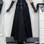 Acubi Black Swing A-line Skirt