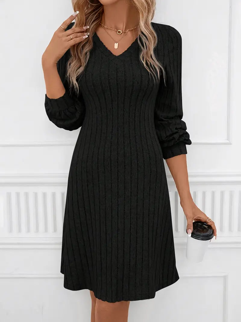 Carla Elevated Knitted Dress Chic Silhouette Collection