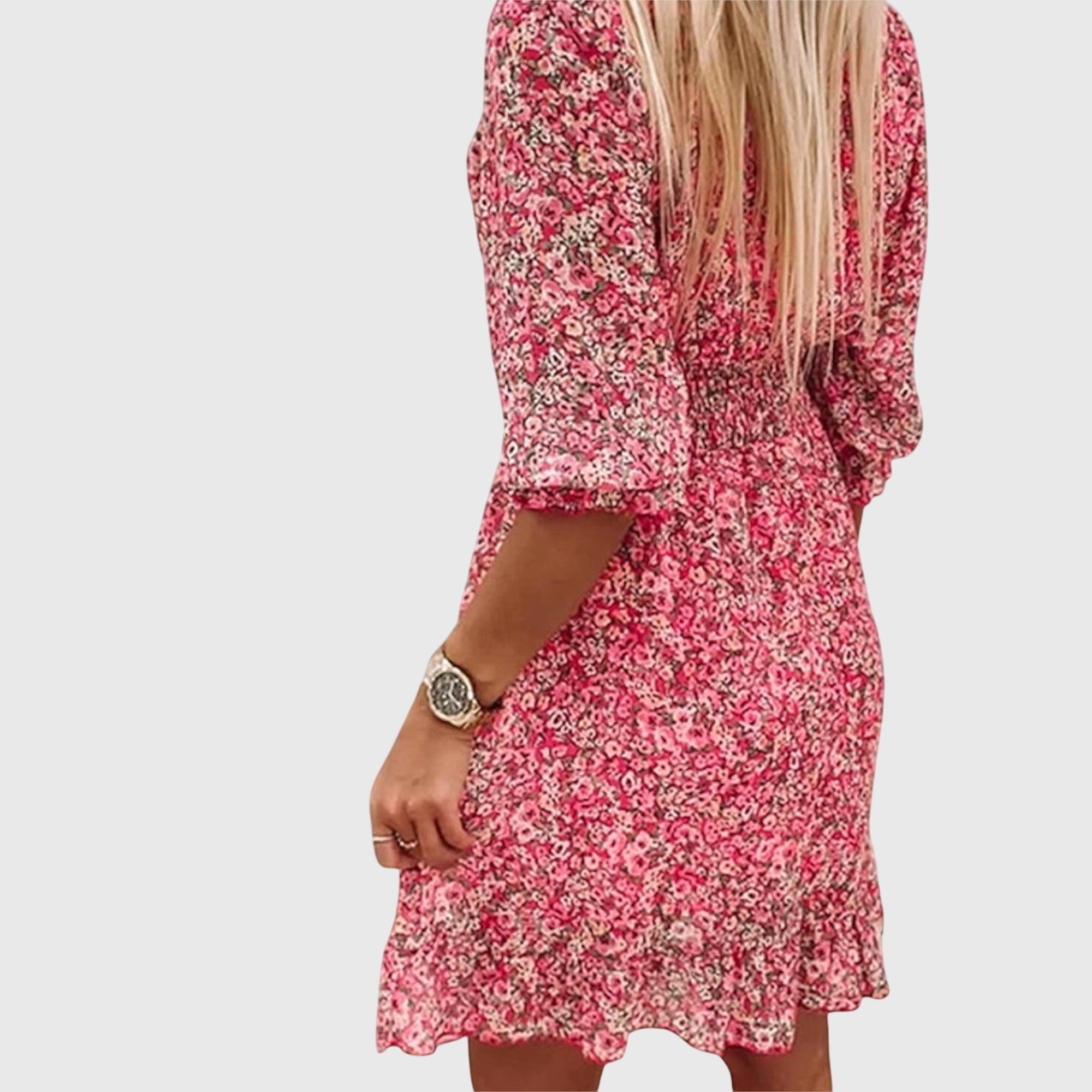 | Floral Puff Sleeve Dress