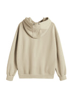 Letter Print Drawstring Eyelet Decor Pocket Oversized Hoodie