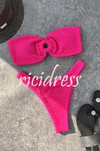 | Bandeau Bikini with Ring Neckline