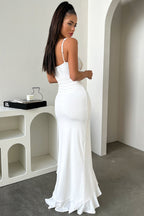 Danica Shoulder Strap Ruffle Maxi Dress