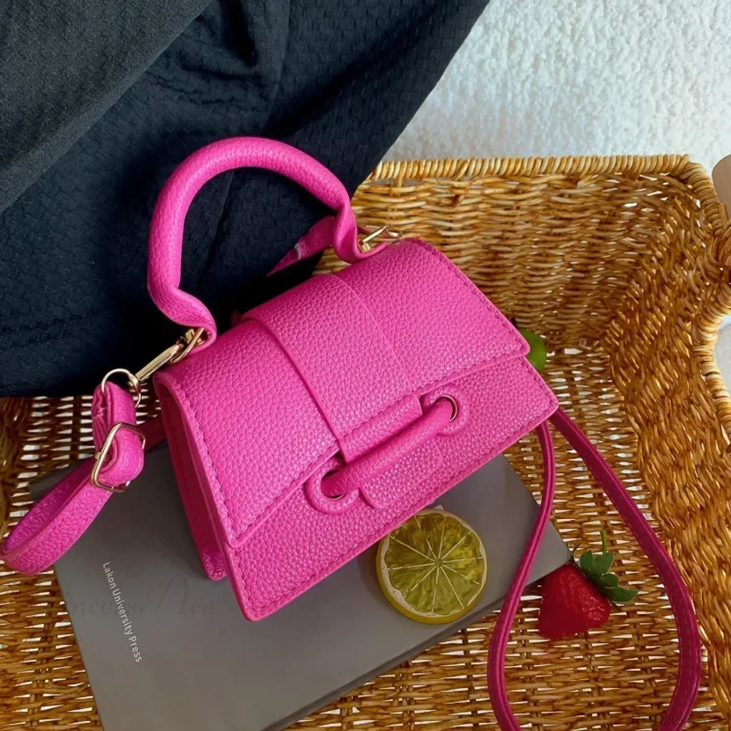 Advanced Solid Shoulder Clutch Mini Purse Handbag
