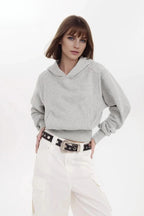 Minimalist Solid Color Cotton Hooded Hoodie
