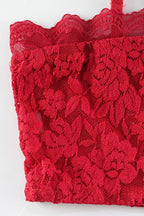 Sheer Lace Strapless Crop Top Bodycon Skirt Set