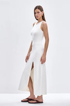 Elegant Knit Sleeveless Sweater Dress