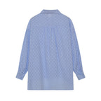 Jacquard Bubble Sleeves Shirt & Shorts Suits