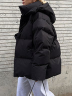 Multicolor Hooded Puffer Jacket