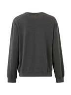 Hand Bone Print Pull Over Sweatshirt