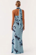 Tie Dye Mesh Spaghetti Strap Maxi Dress