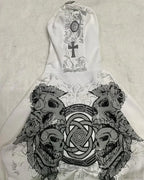 Affliction Gothic Skull Zipper Hoodie