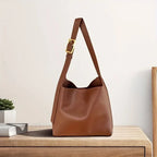 All-Match Minimalist PU Leather Shoulder Bag