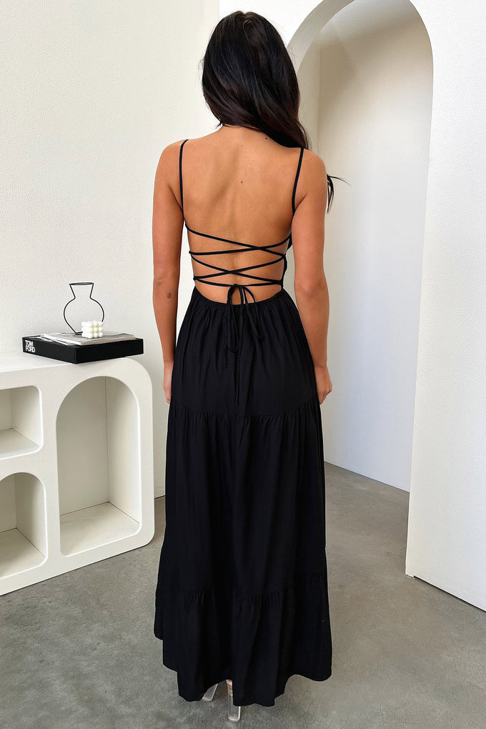 Ophelia Boutique Long Backless Dress Statement Occasion Edit