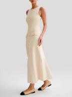 Amelia Sleeveless Long Maxi Dress