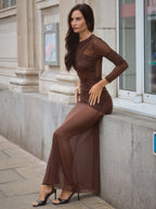 Amelie Mesh Maxi Dress