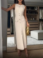 Angela Sleeveless Midi Dress