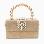 Rhinestone Embellished Handbag by Anisha