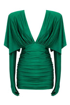 Gloria Premium Ruched V Neck Corset Mini Dress Designer Edit