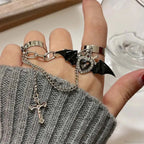 Antique Cross Star Gothic Band