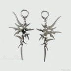 Antique Crystal Cross Baroque Dangle Earring